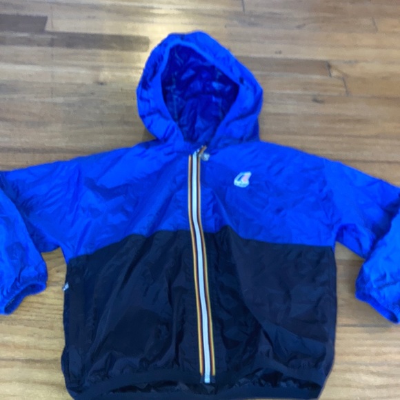 KWay Crewcuts Collab Packable Windbreaker Coat Jacket Size 6 Youth - Picture 6 of 7